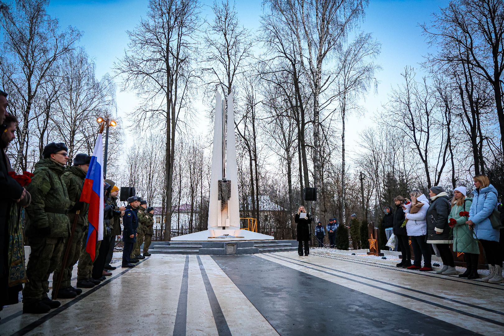 клин, общество, память, новый мемориальный комплекс, вечный огонь,  герои СВО, история,