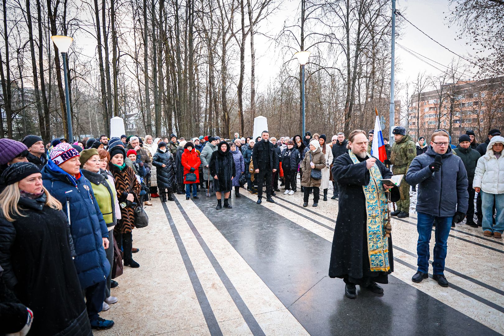 клин, общество, память, новый мемориальный комплекс, вечный огонь,  герои СВО, история,