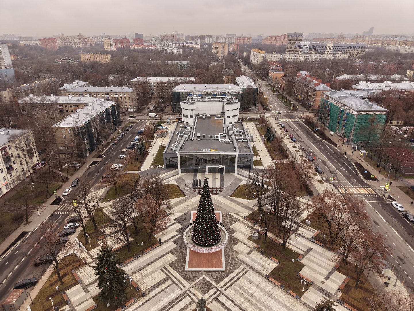 видео с коптера, театр фэст, театр драмы и комедии фэст,