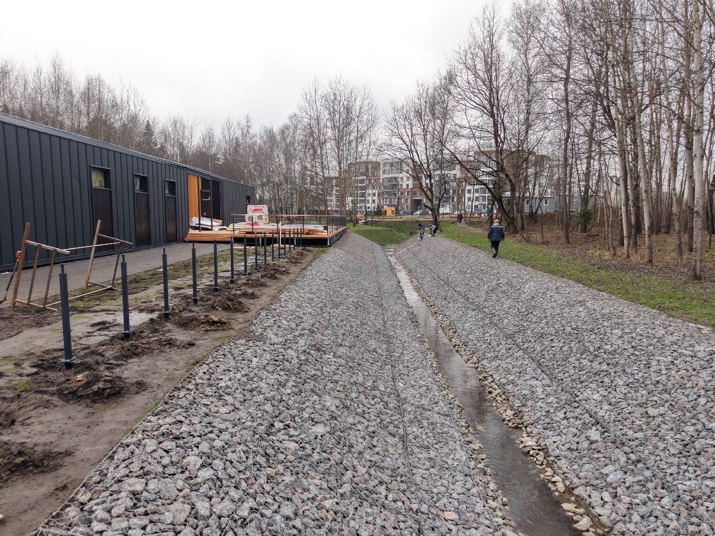 видео с коптера, пироговский лесопарк, благоустройство в мытищах,