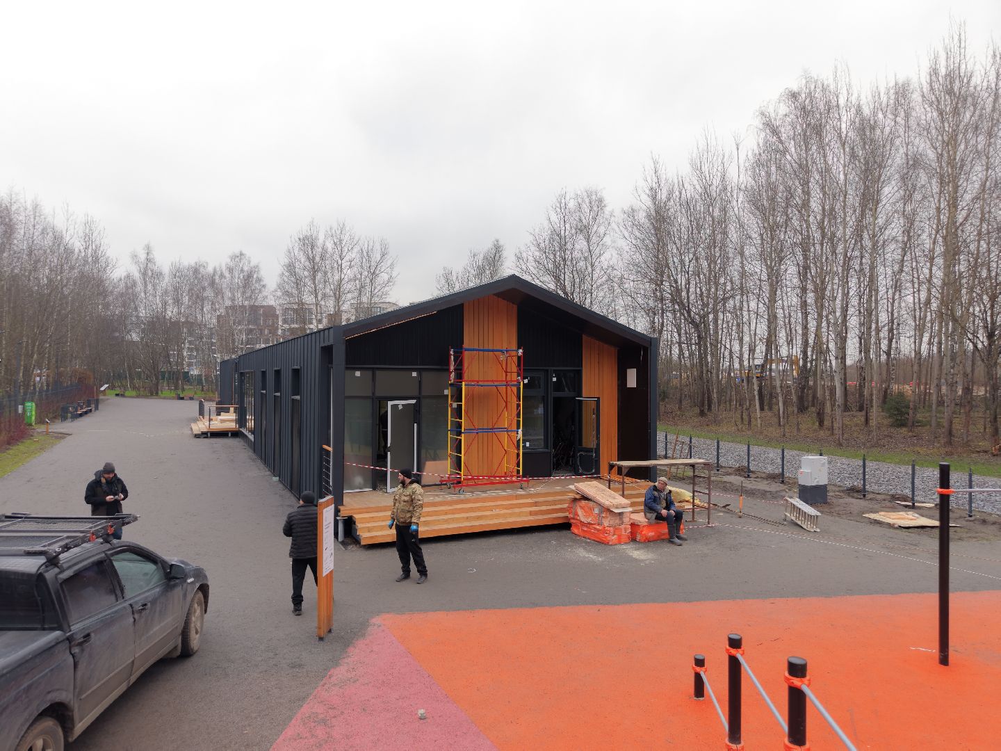 видео с коптера, пироговский лесопарк, благоустройство в мытищах,