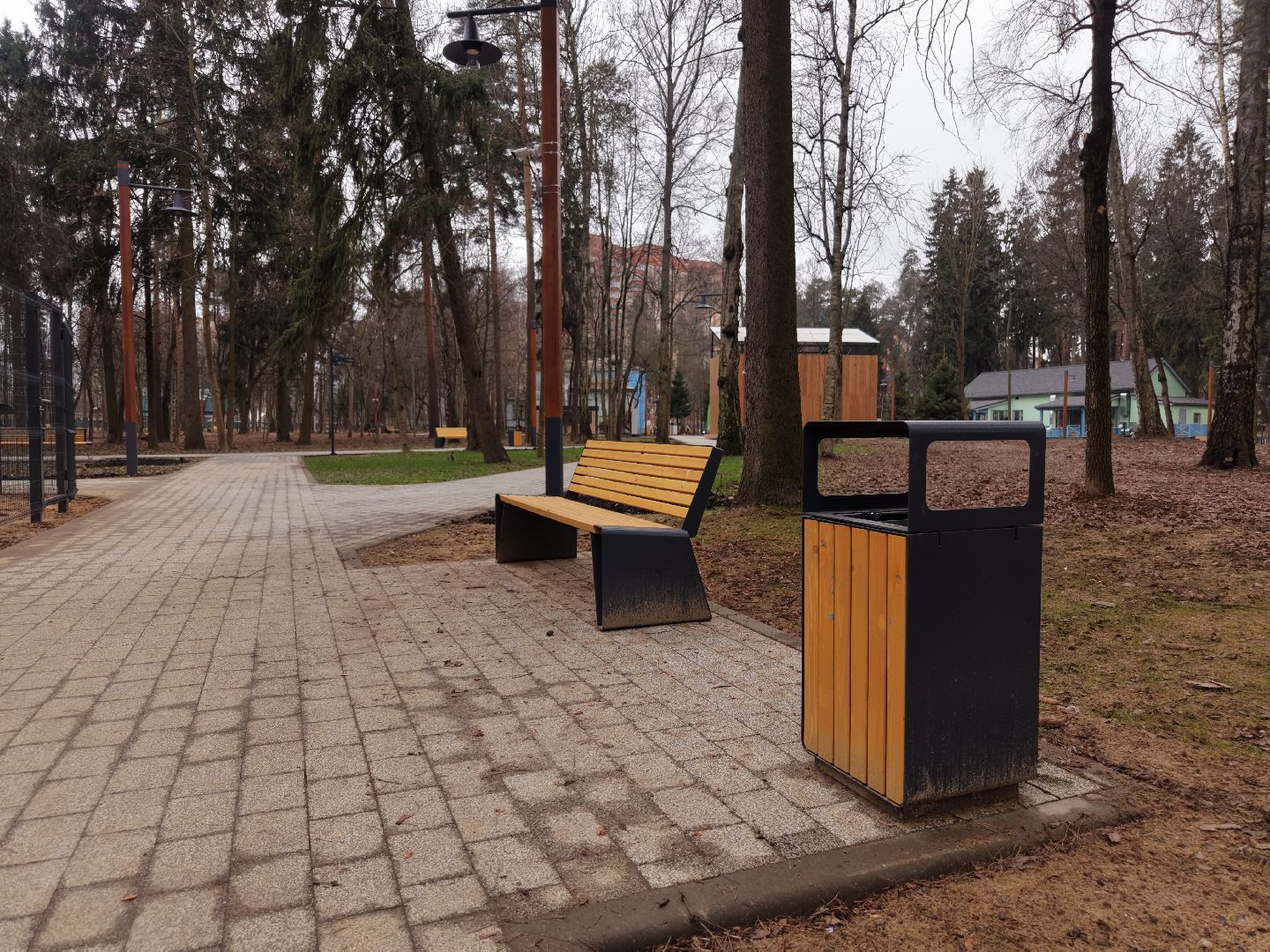 видео с коптера, парк Папанинская дача , парк в королеве,