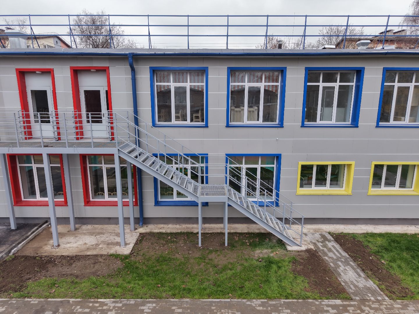 видео с коптера, детский сад 5 в королеве,