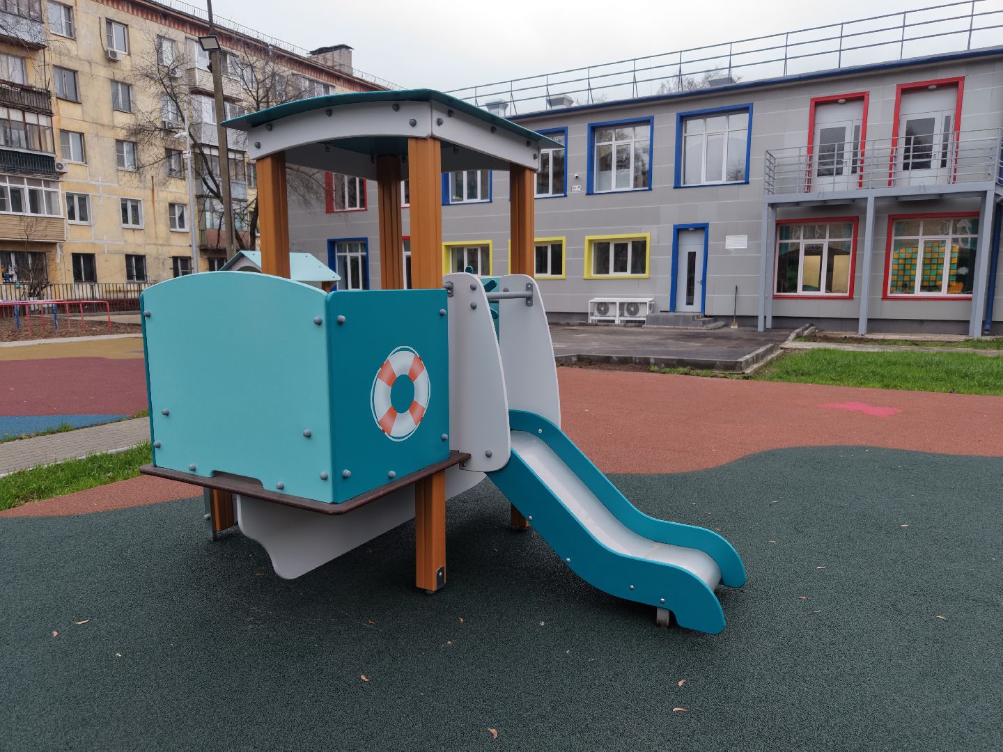 видео с коптера, детский сад 5 в королеве,