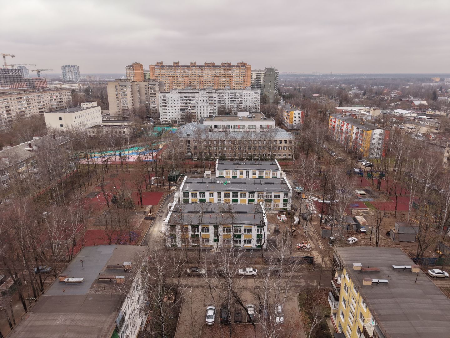 видео с коптера, детский сад при лицее  4 в королеве,