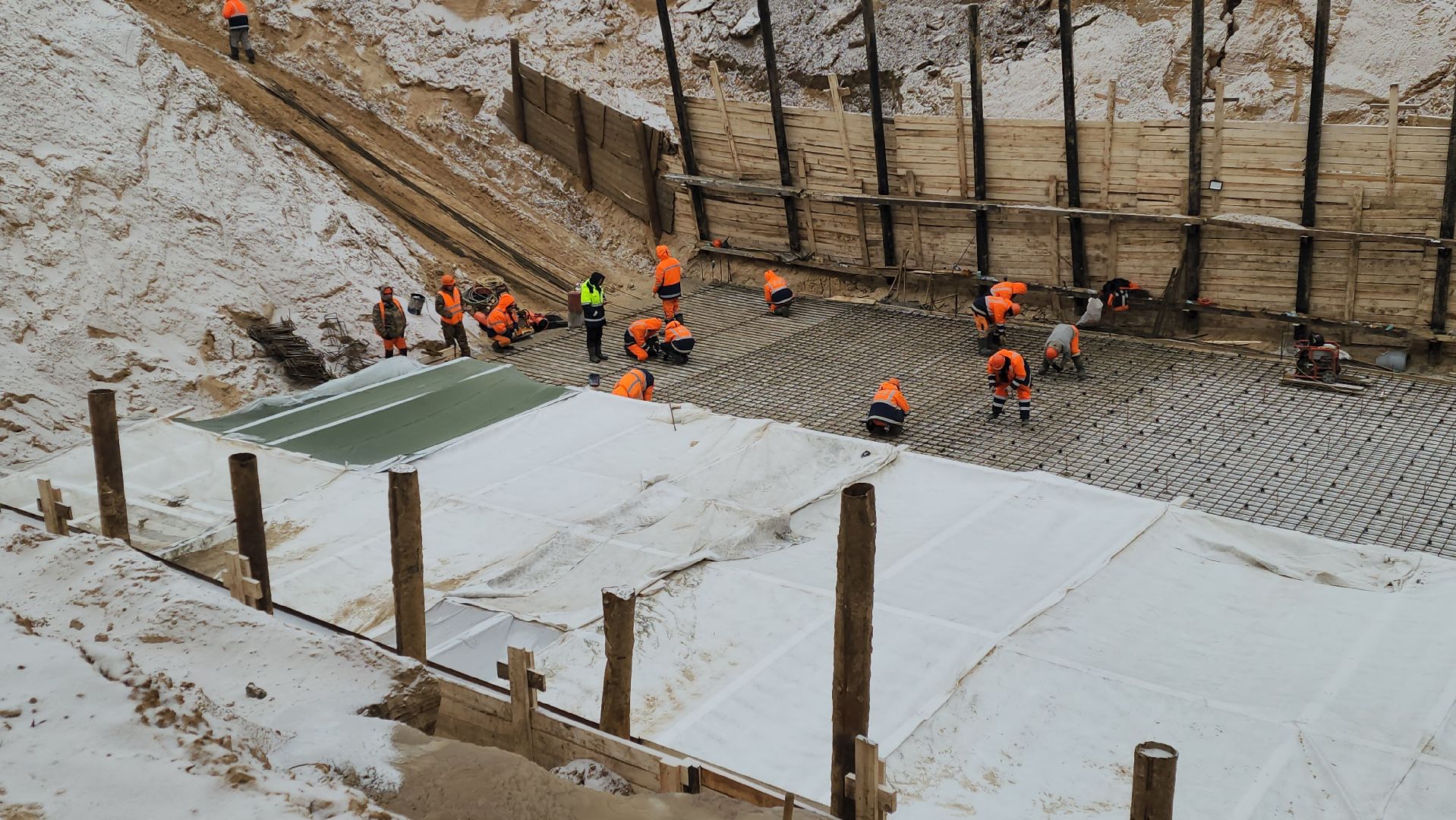 серпухов, парковка в деревне калиново, строительство парковки в серпухове,