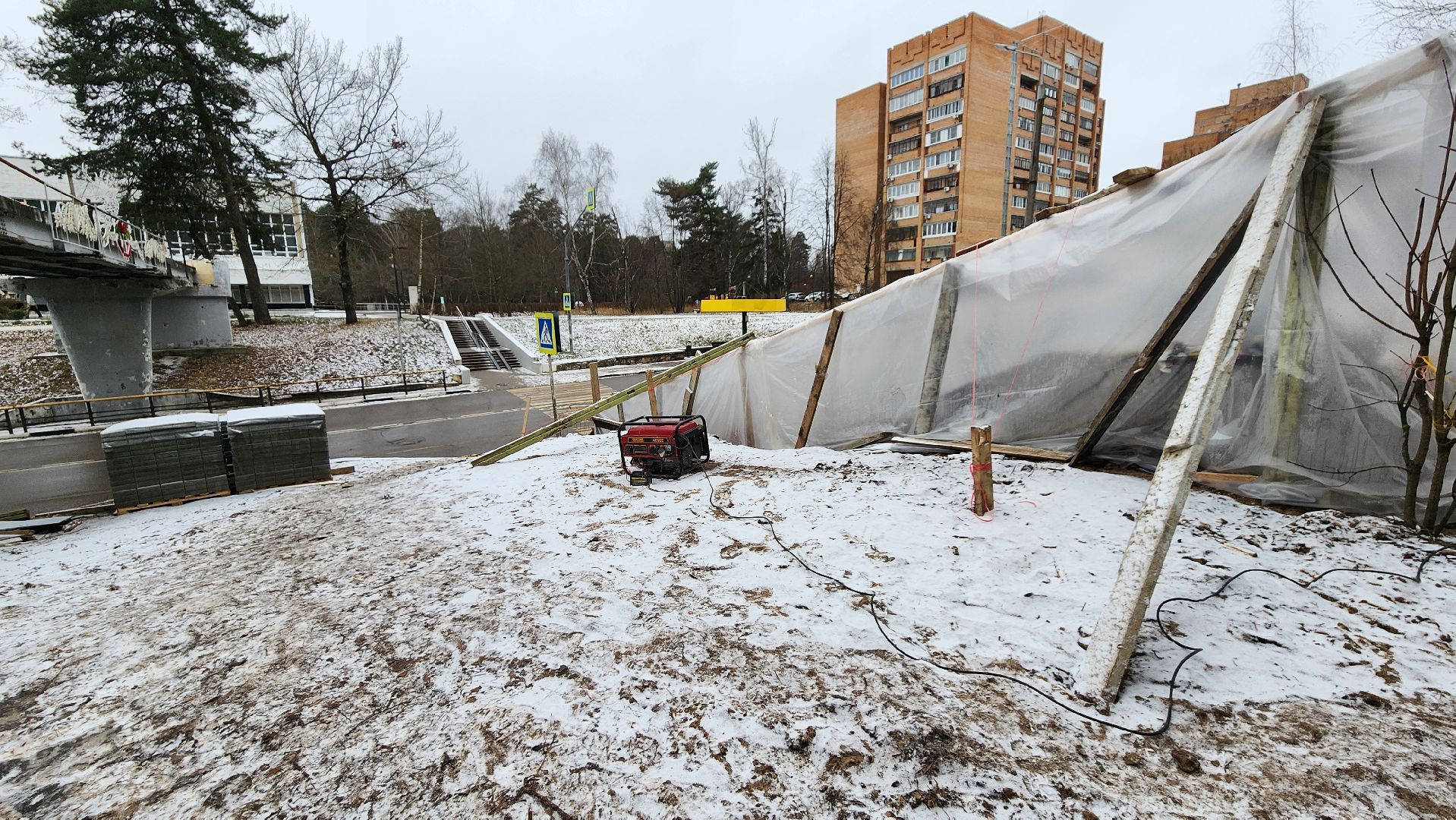 новая лестница в протвино, благоустройство, протвино ,