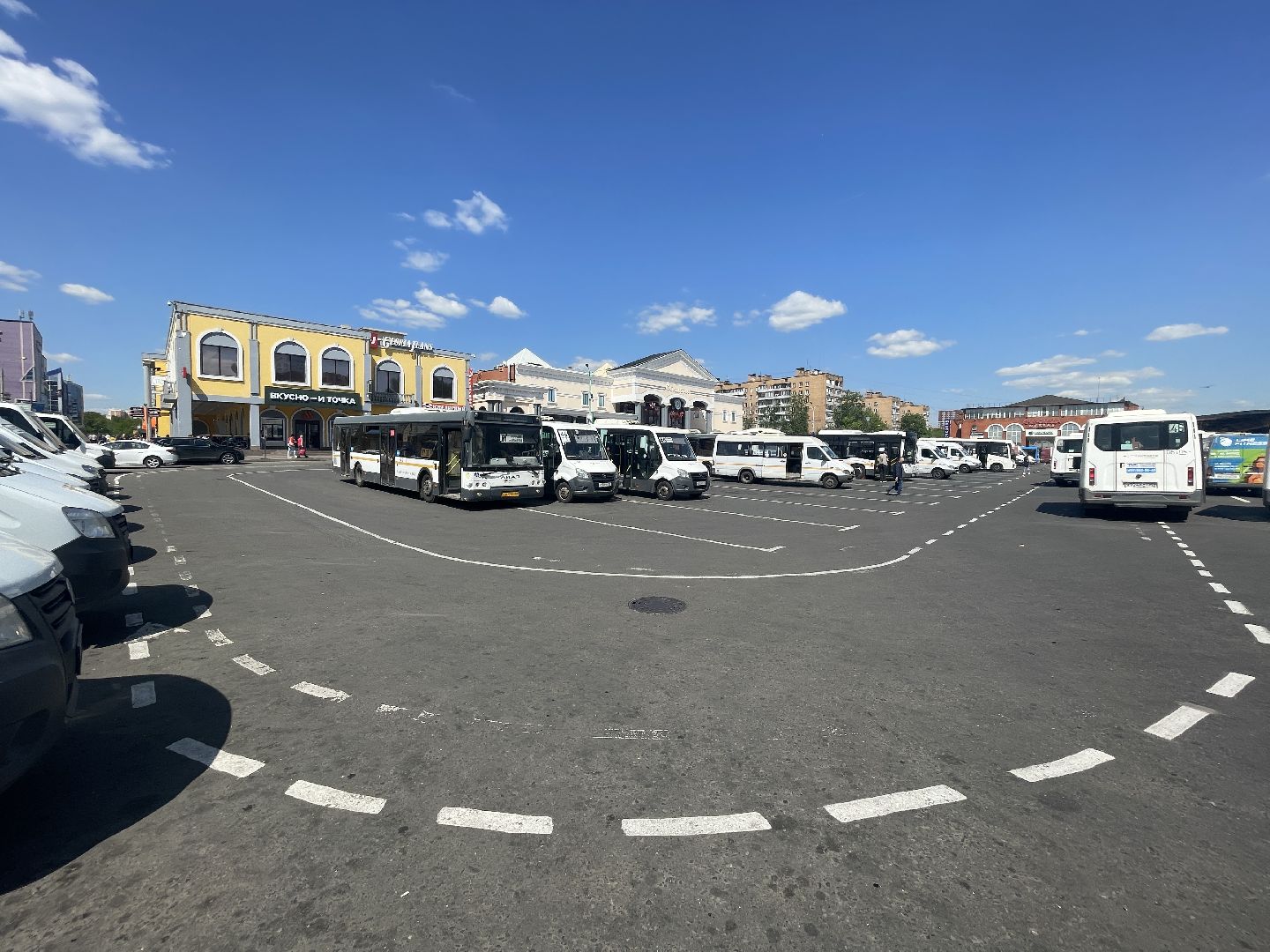 Одинцово, благоустройство, разметка, автобусы,