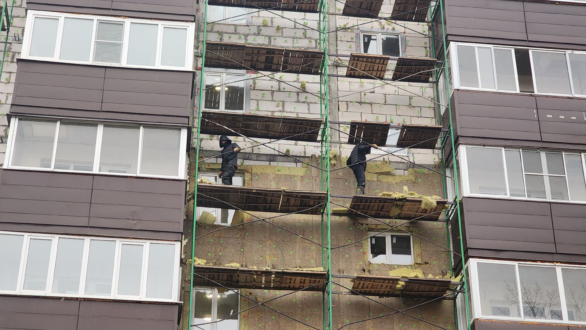 клин, майданово, ремонт фасада, утепление фасада,