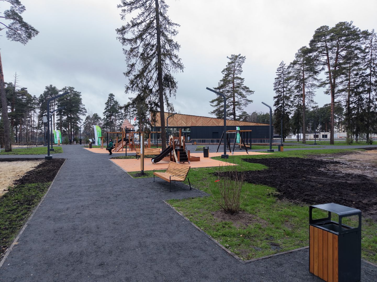 видео с коптера, лесопарк стрелки,