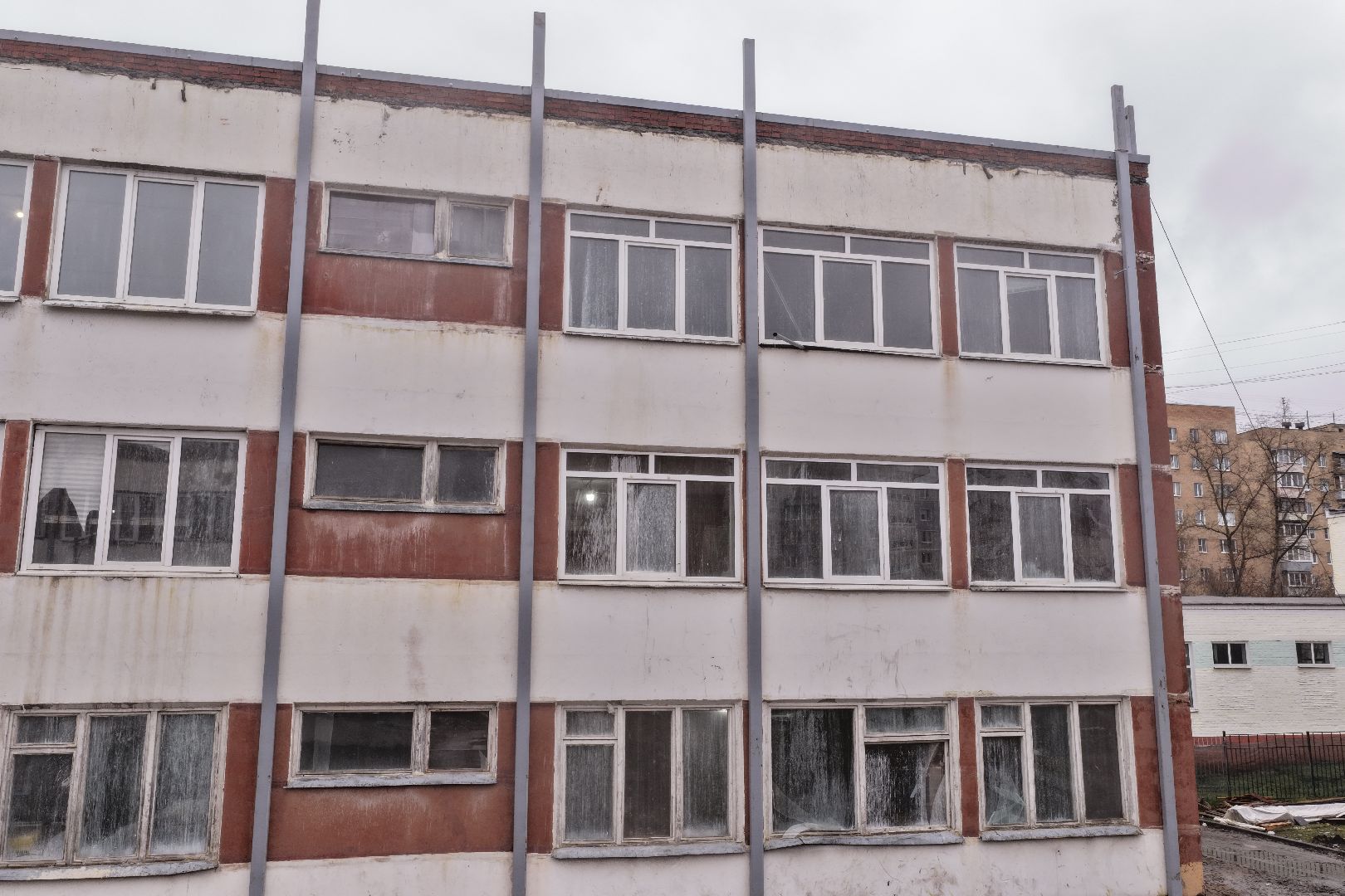 видео с коптера, школа 16 орехово-зуево, капремонт школы 16,