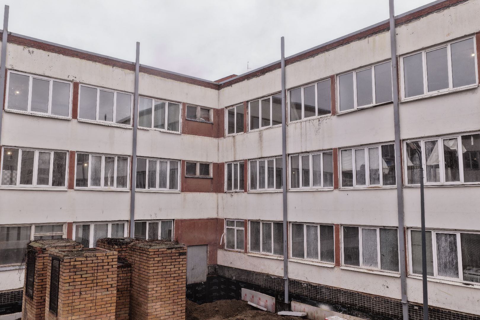 видео с коптера, школа 16 орехово-зуево, капремонт школы 16,