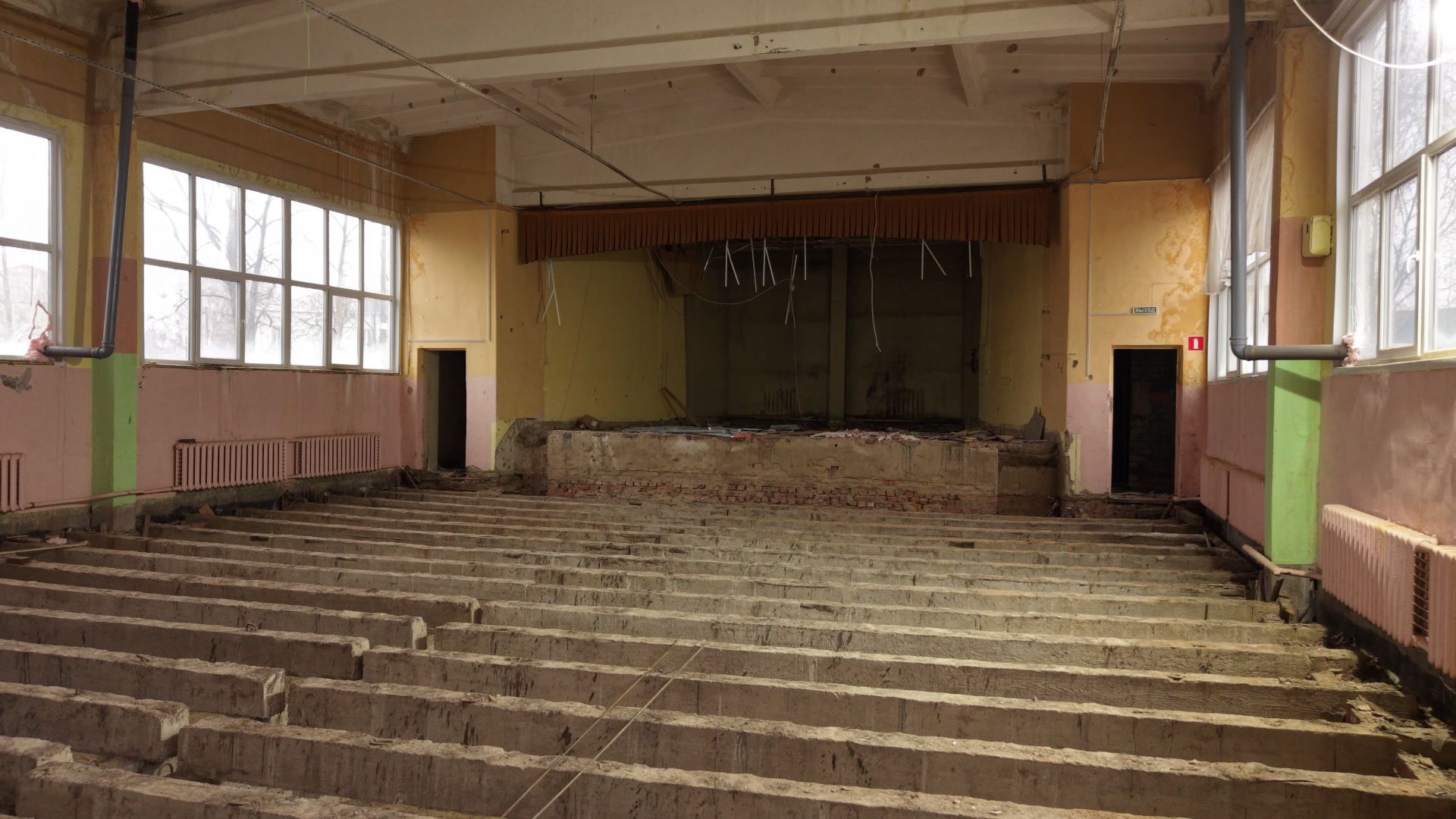 видео с коптера, школа 20 орехово-зуево, капремонт школы 20,