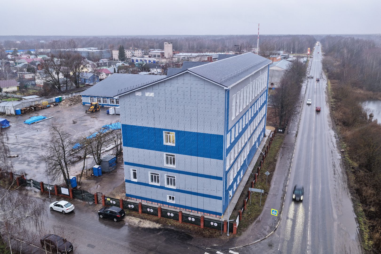 видео с коптера, техникум в орехово-зуево,