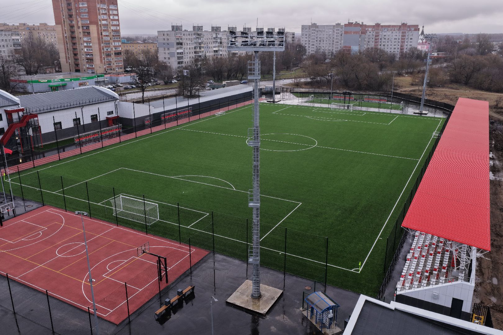 видео с коптера, стадион торпедо,