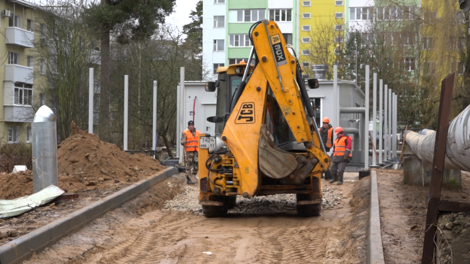 благоустройство территории, власиха благоустройство, новый бтп, власиха заозерный, блочно-модульный тепловой пункт,