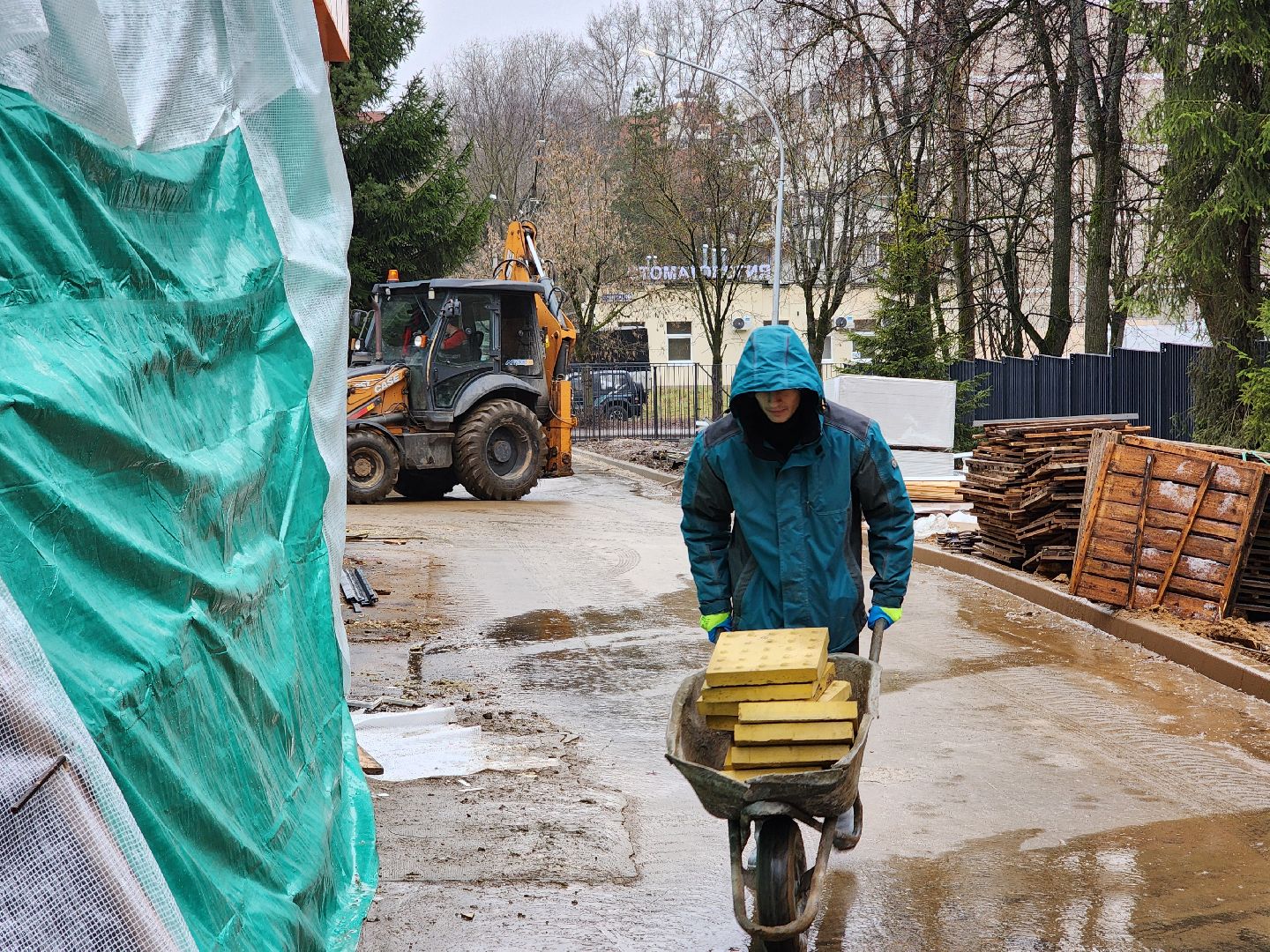 чехов, улица ильича 34а, детсад, дошкольное отделение, лицей 4, капитальный ремонт, реконструкция, капремонт здания, замена кровли, фасадные работы, облицовка, композитные панели, утепление, гидроизоляция,  новые пластиковые окна, обновление входных групп, благоустройство территории, госпрограмма московской области, социальные объекты,