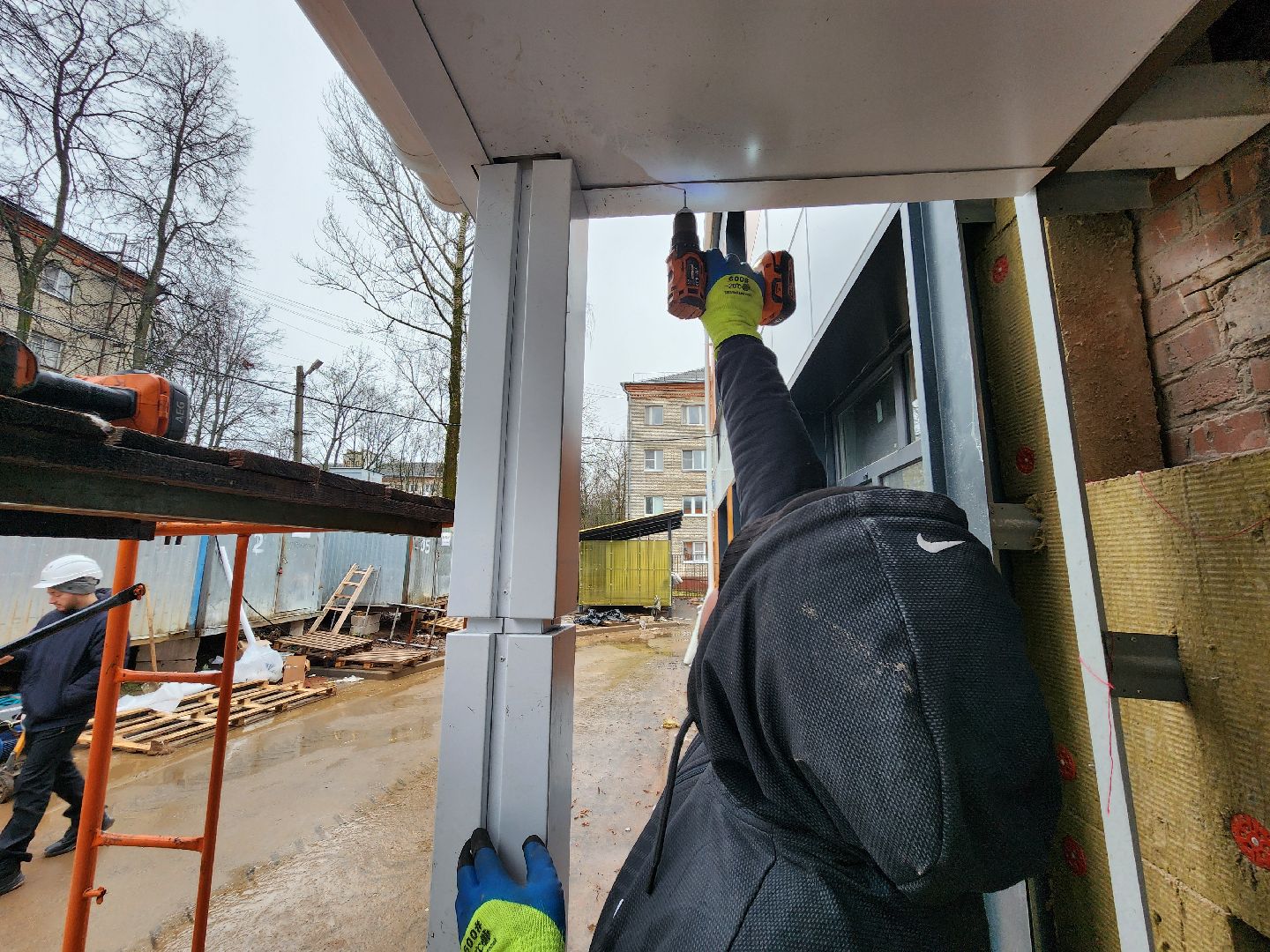 чехов, улица ильича 34а, детсад, дошкольное отделение, лицей 4, капитальный ремонт, реконструкция, капремонт здания, замена кровли, фасадные работы, облицовка, композитные панели, утепление, гидроизоляция,  новые пластиковые окна, обновление входных групп, благоустройство территории, госпрограмма московской области, социальные объекты,