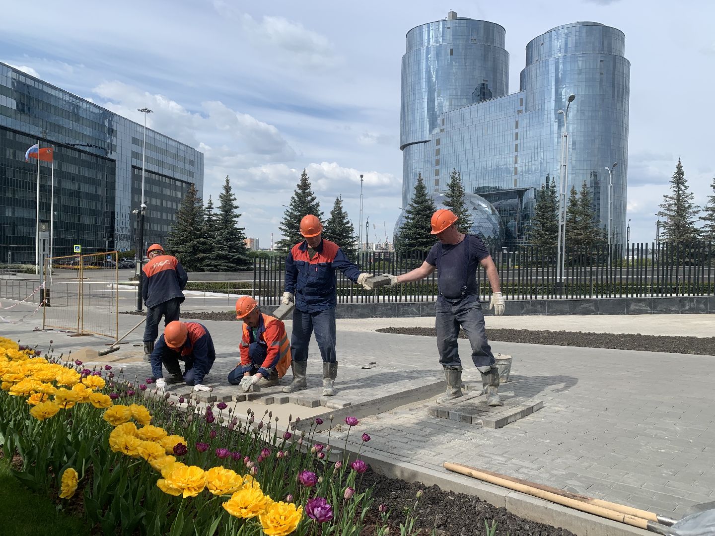 Благоустройство,Красногорск,цветы,подготовка к летнему сезону