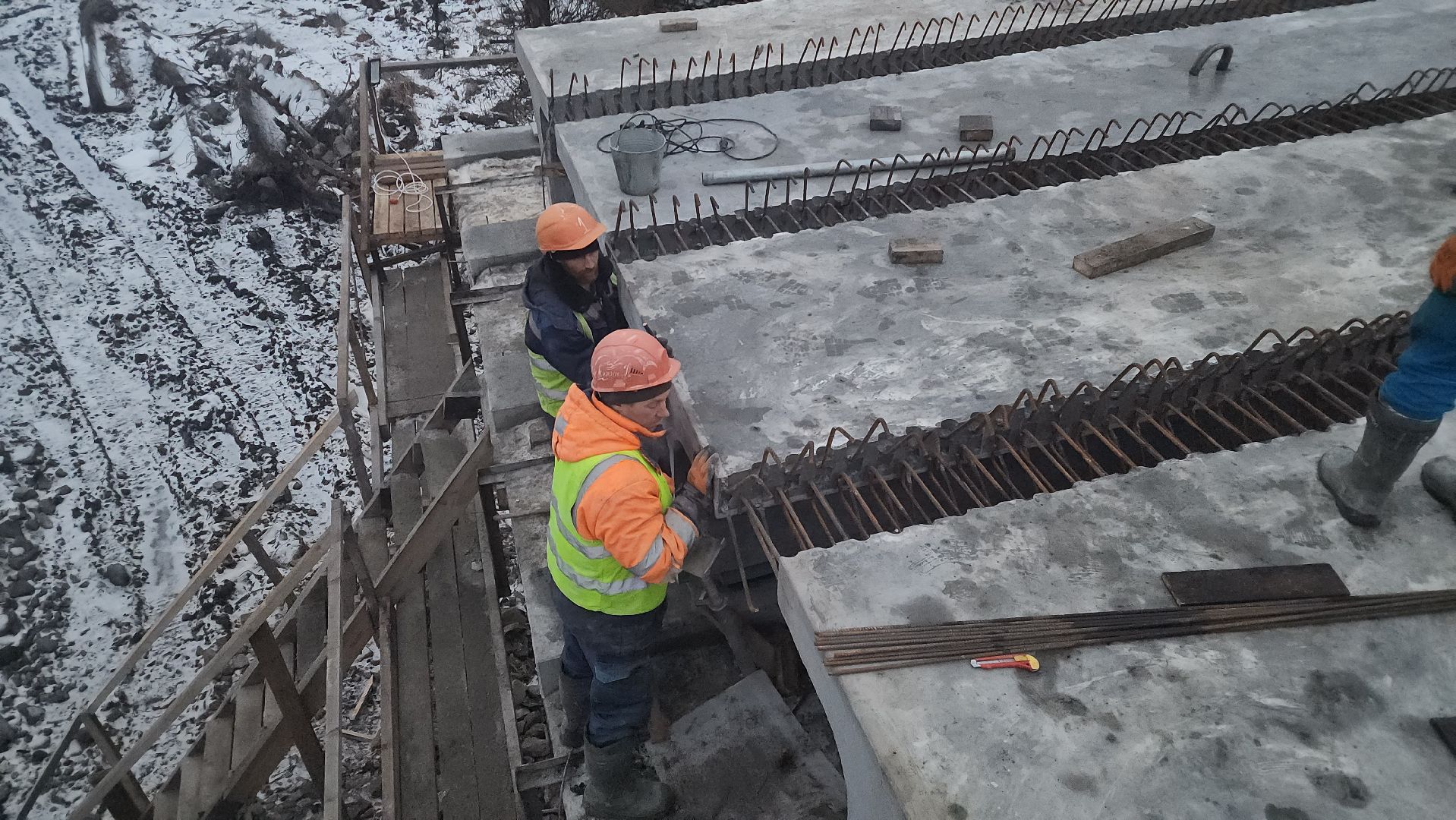 Зарайск, Ремонт моста в Зарайске,Мост через Осетрик,