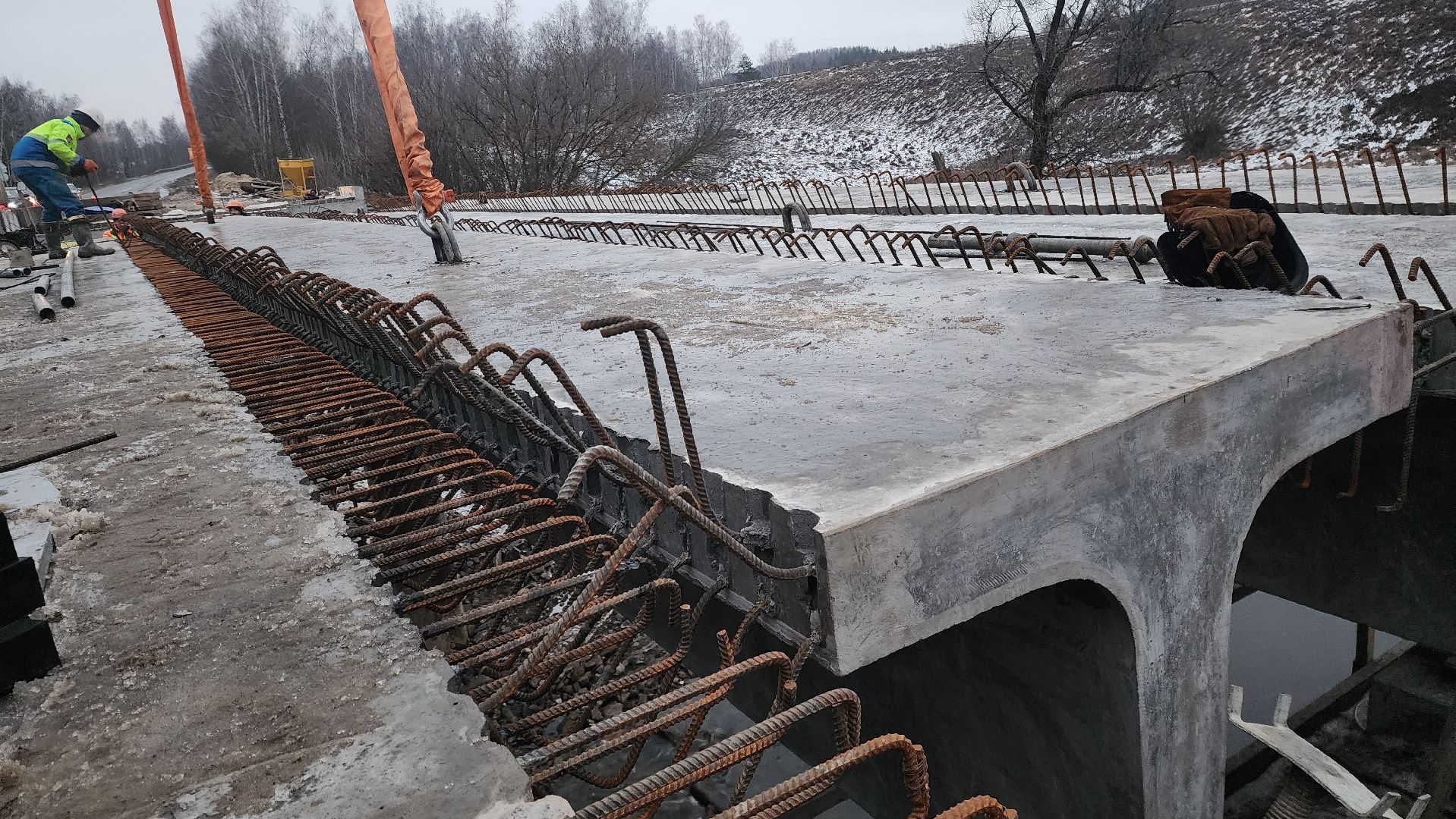 Зарайск, Ремонт моста в Зарайске,Мост через Осетрик,