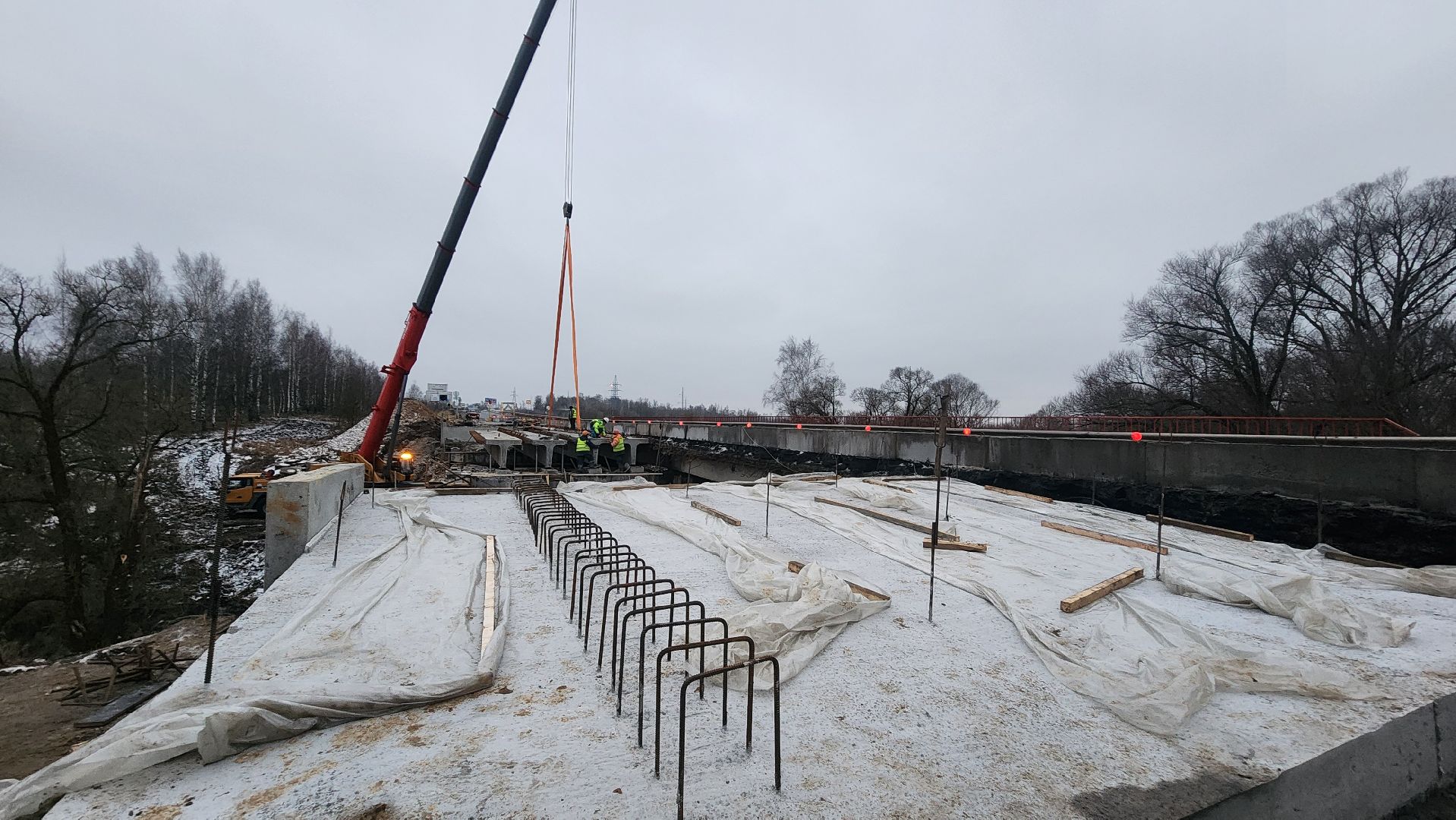 Зарайск, Ремонт моста в Зарайске,Мост через Осетрик,