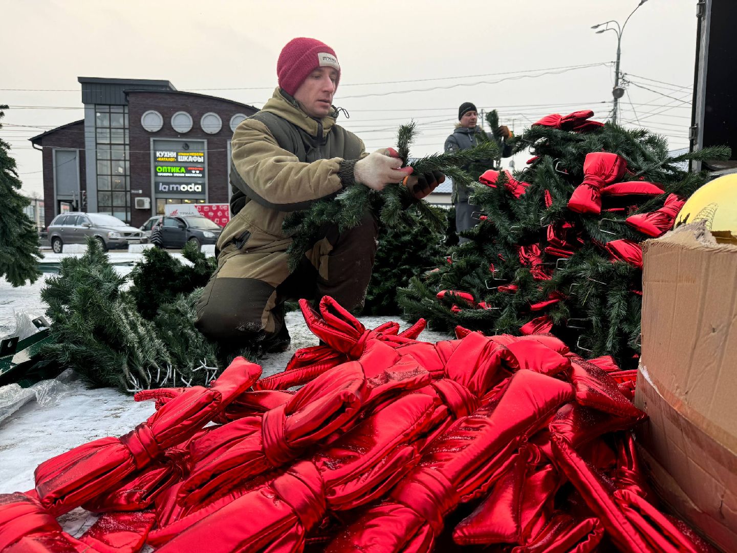 можайск, можайский муниципальный округ, подмосковье, новый год, благоустройство, зима в подмосковье, главная елка округа,