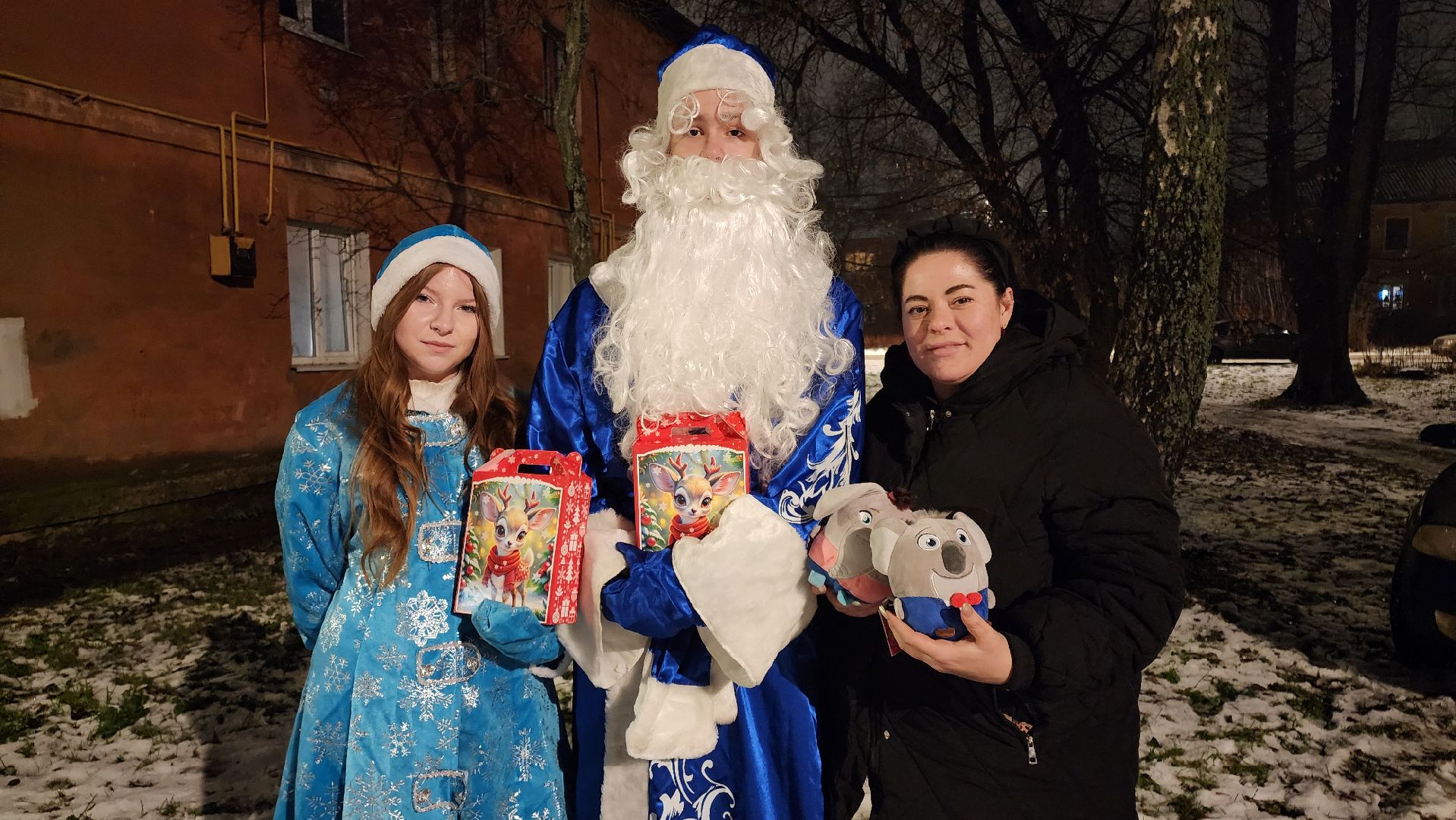 кашира, новый год, дед мороз, волонтеры, многодетные семьи,