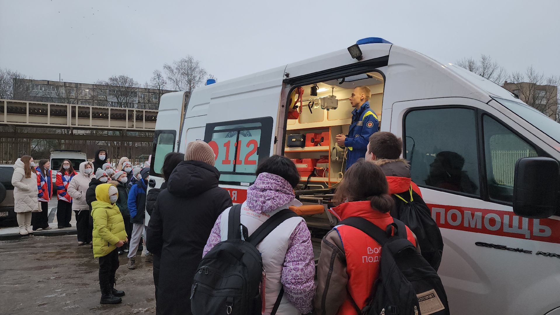 кашира, скорая помощь, волонтеры подмосковья, экскурсия, школьники,