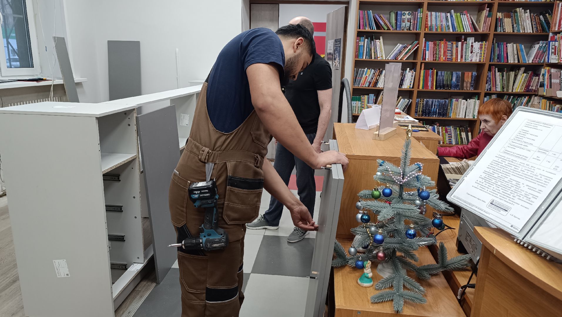 ремонт, библиотека, лобня,