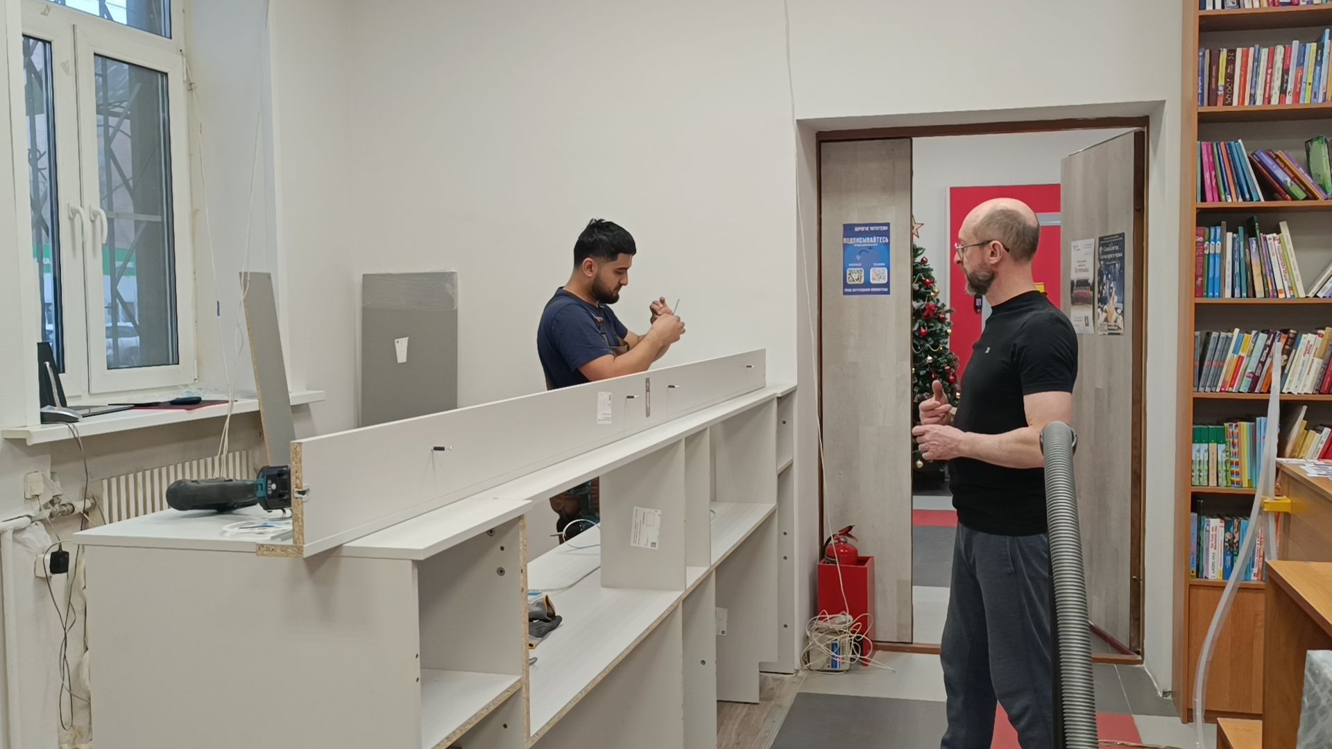 ремонт, библиотека, лобня,