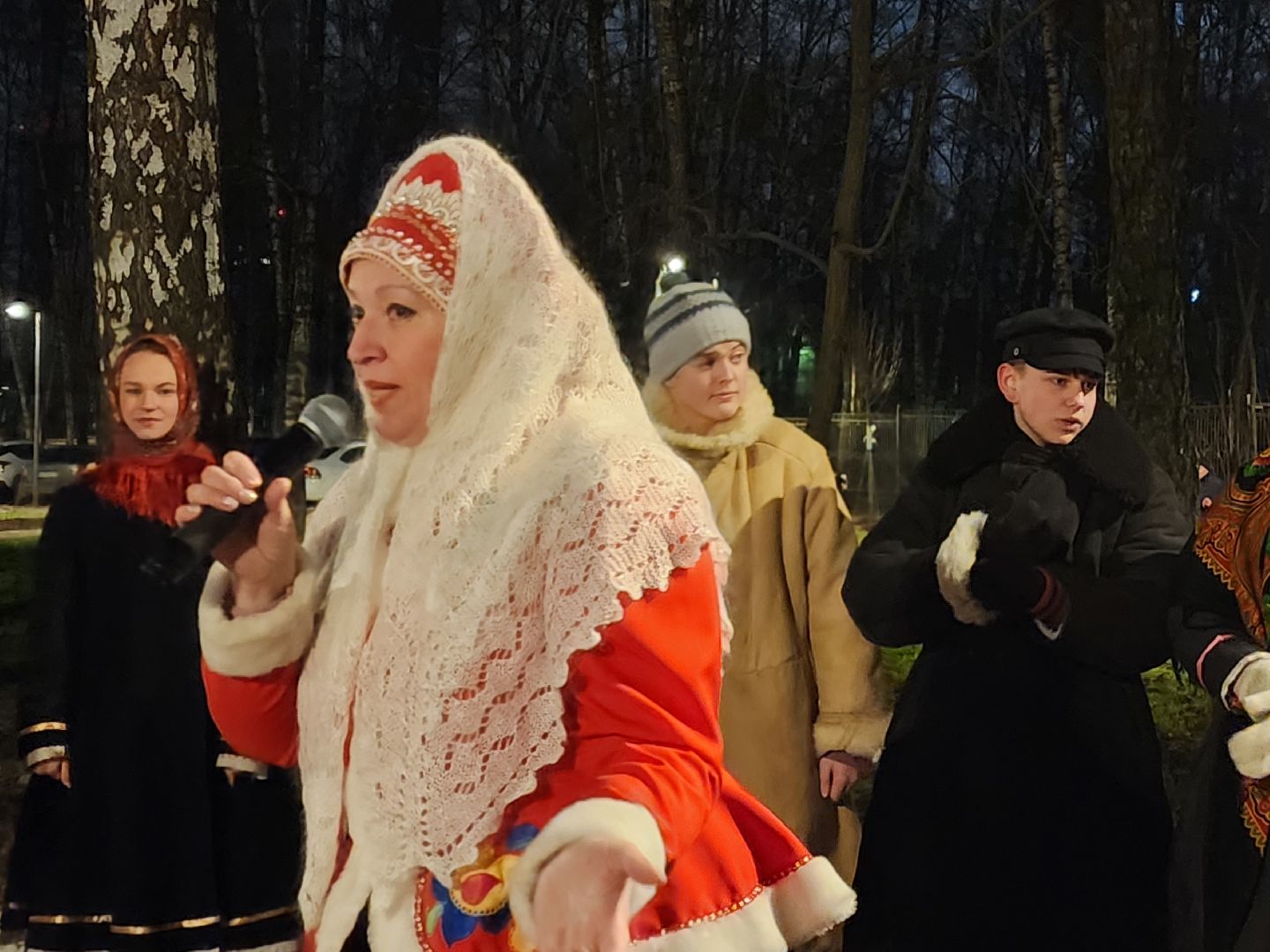 Подольск , лесопарк березки, открытие, новогодняя программа,