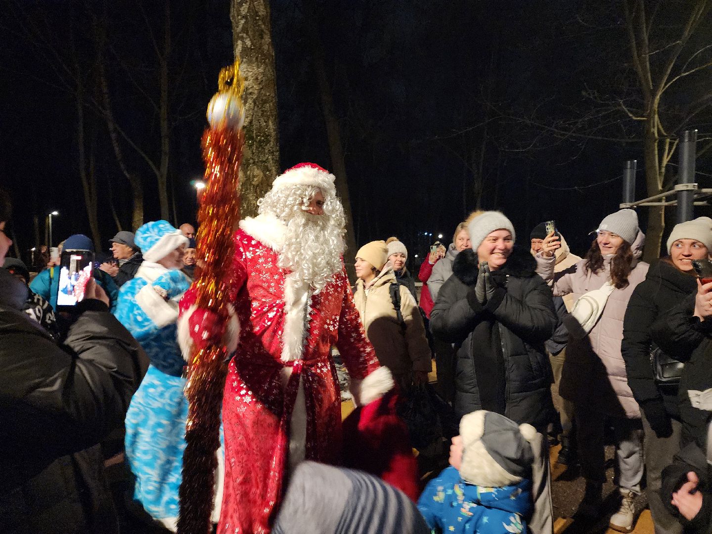 Подольск , лесопарк березки, открытие, новогодняя программа,