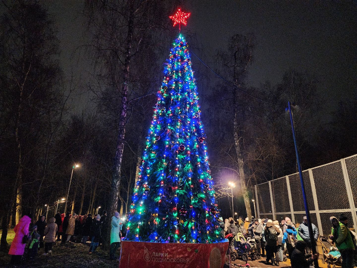 Подольск , лесопарк березки, открытие, новогодняя программа,