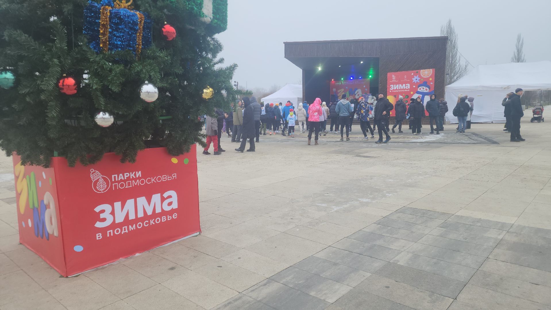 новогодний забег, орехово-зуево, парки подмосковья,