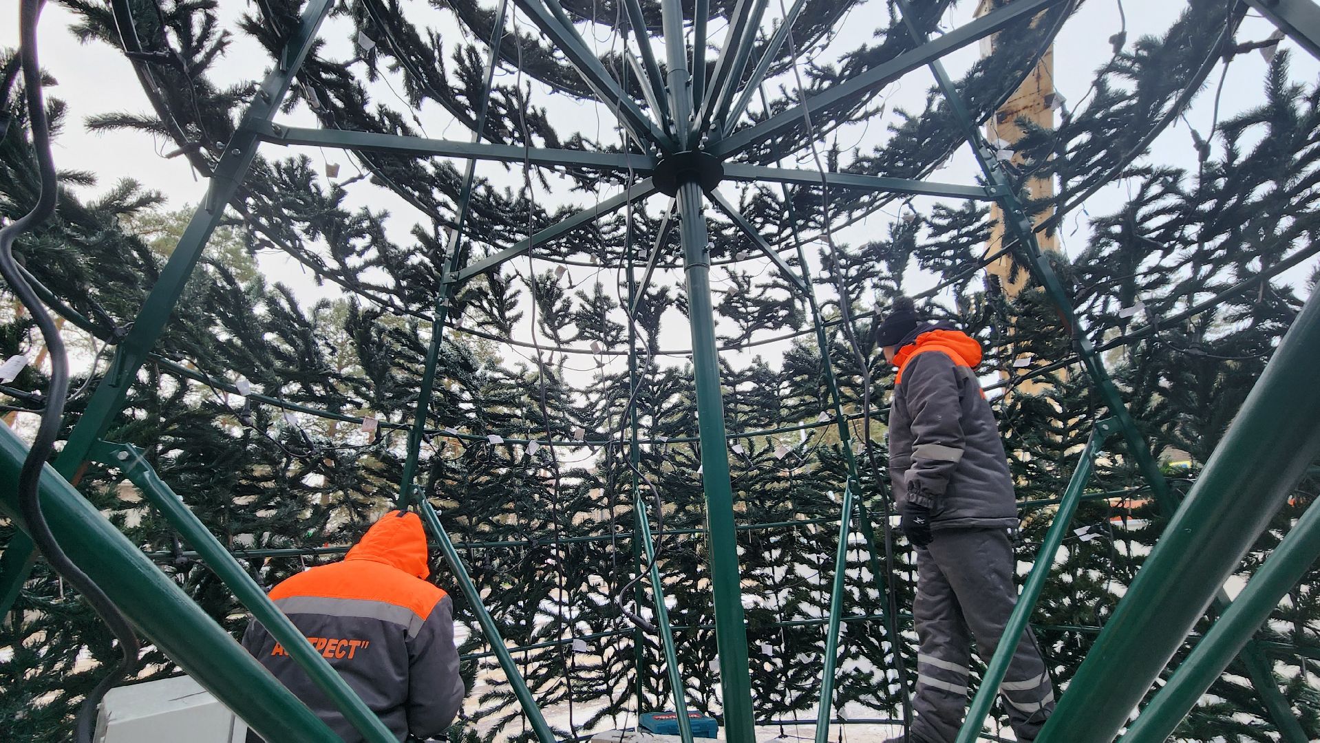 новогоднее оформление, новый год 2026, главная елка протвино,