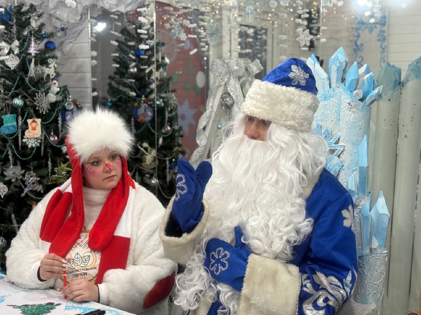 зима в подмосковье, парки подмосковья, дед мороз, лосино-петровский,