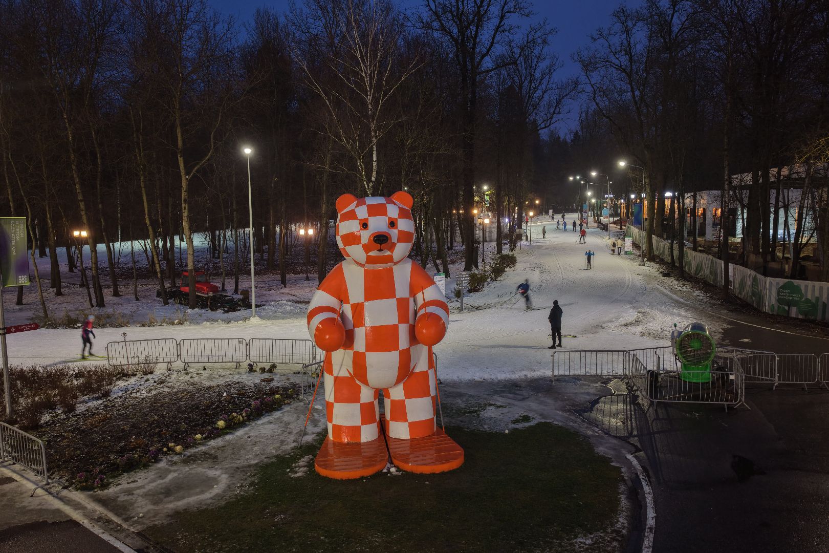 видео с коптера, парк лазутиной, новый год в подмосковье,