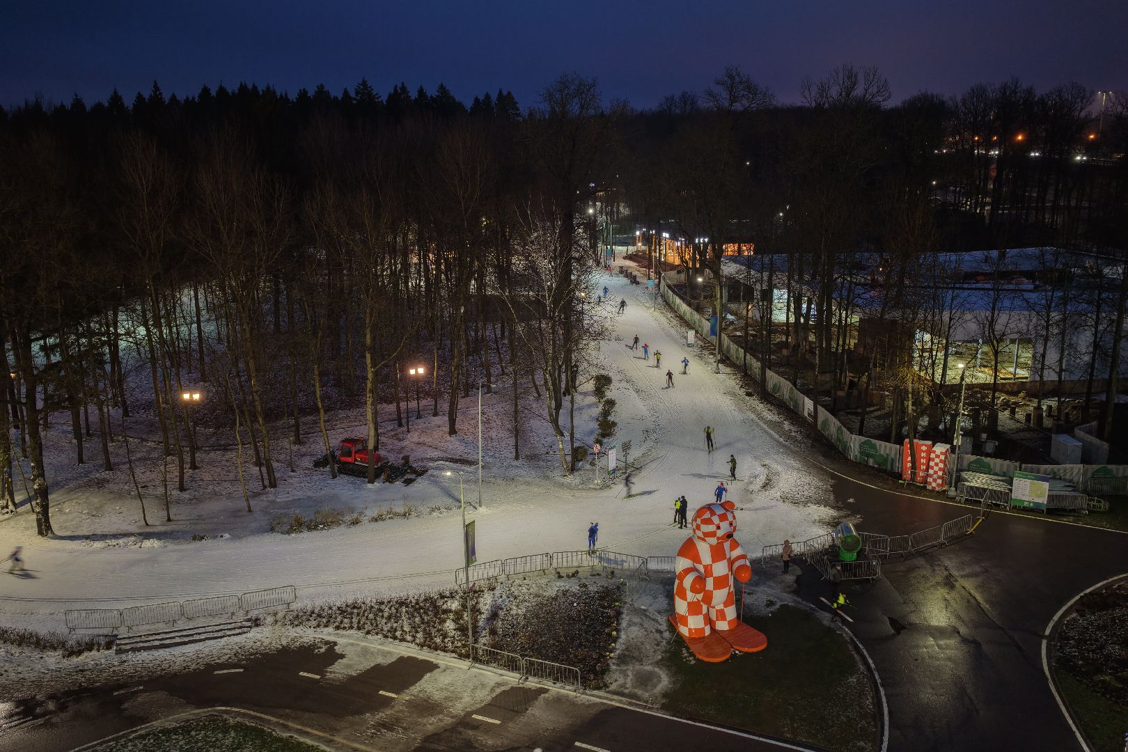 видео с коптера, парк лазутиной, новый год в подмосковье,