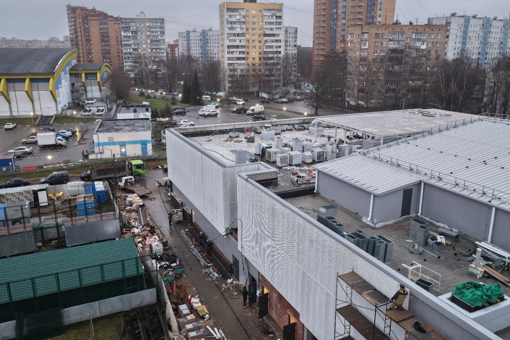 видео с коптера, акватермальный комплекс в одинцове,