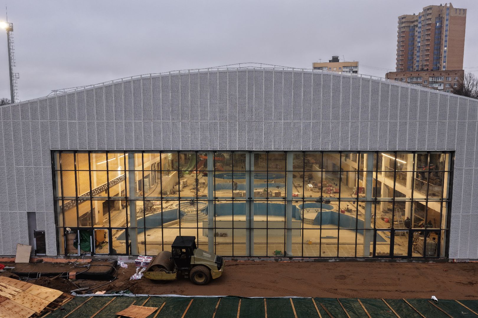 видео с коптера, акватермальный комплекс в одинцове,