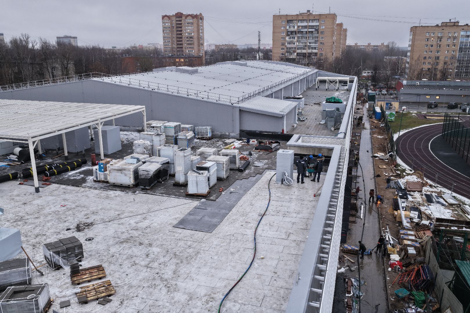 видео с коптера, акватермальный комплекс в одинцове,