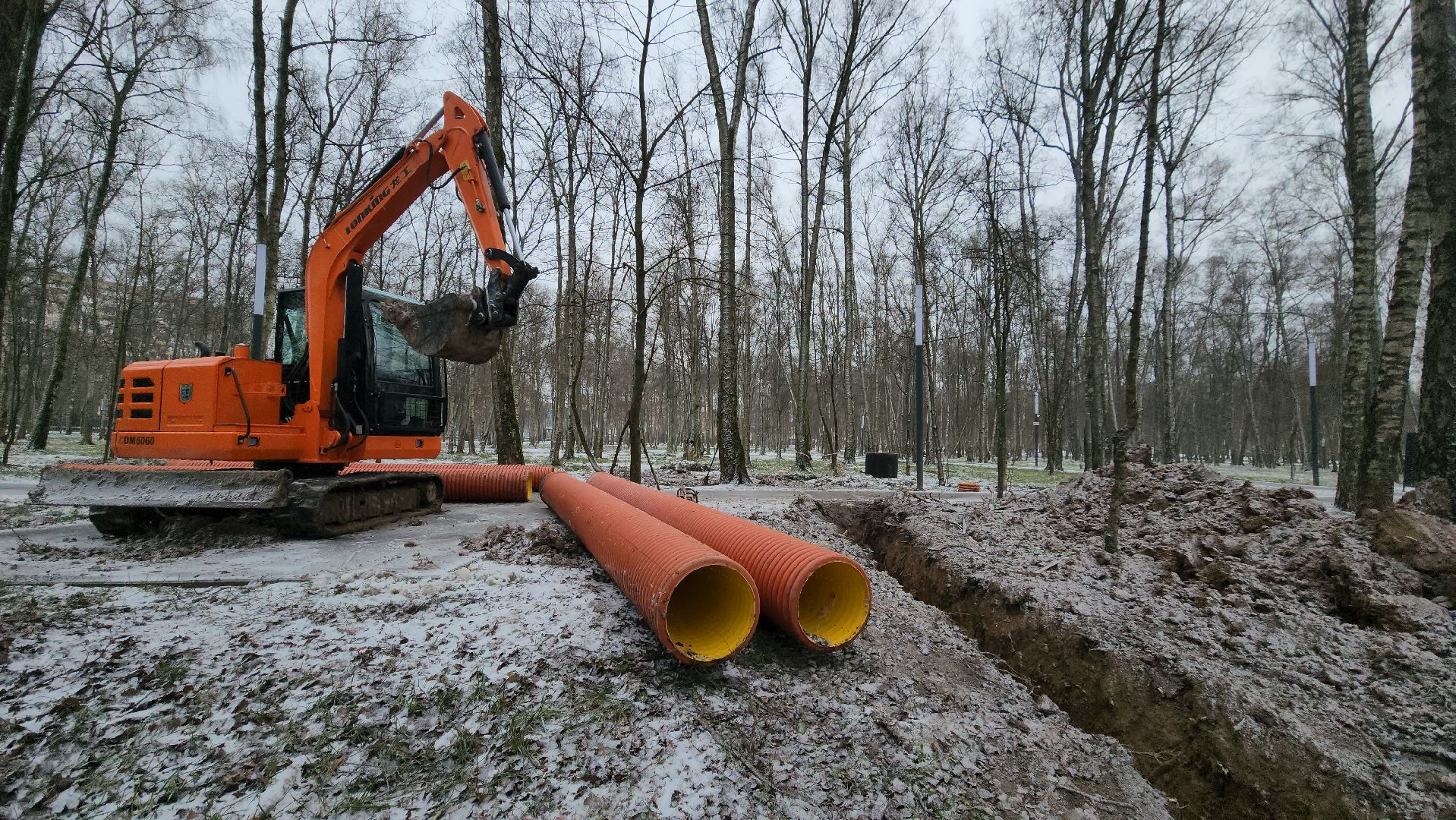 дренажная система, водоотведение, Лобня ,