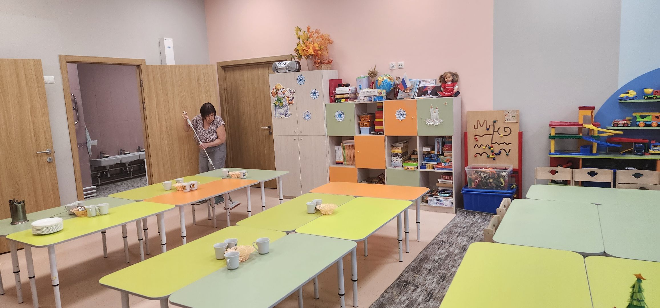 долгопрудный, жк бригантина, детский сад, строительство, наливной пол,