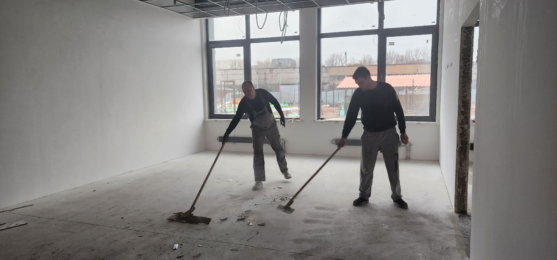 долгопрудный, жк бригантина, детский сад, строительство, наливной пол,