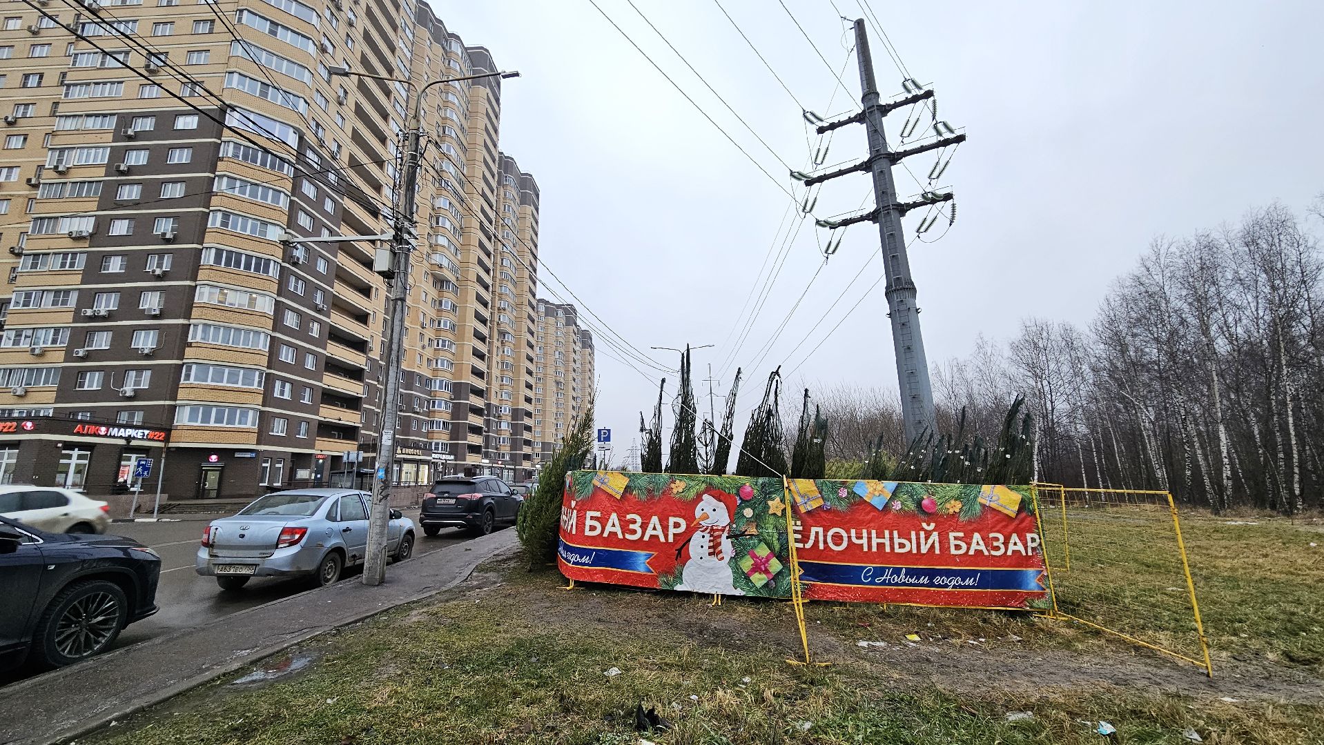 долгопрудный, елочный базар, ёлка, ель на новый год,