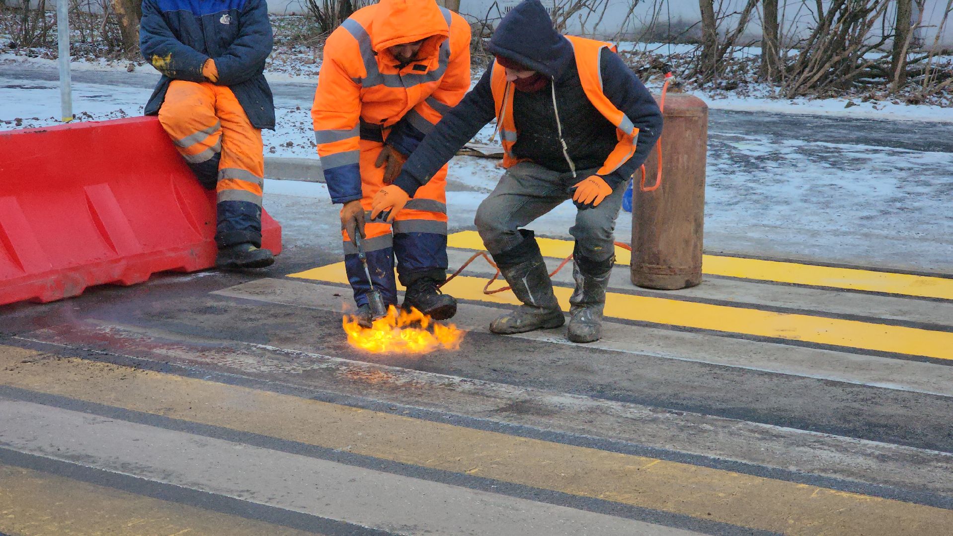 разметка дороги, дорожная разметка, лобня,
