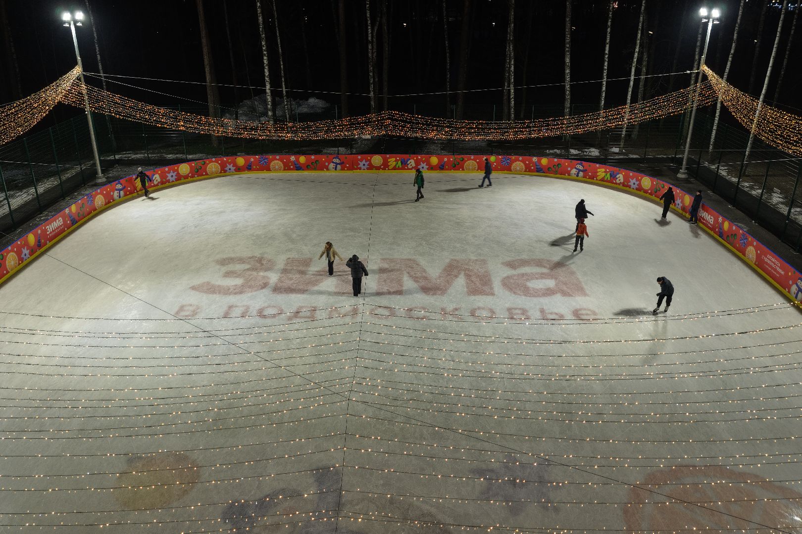 видео с коптера, новый год в ногинске, елка в ногинске, каток в ногинске,