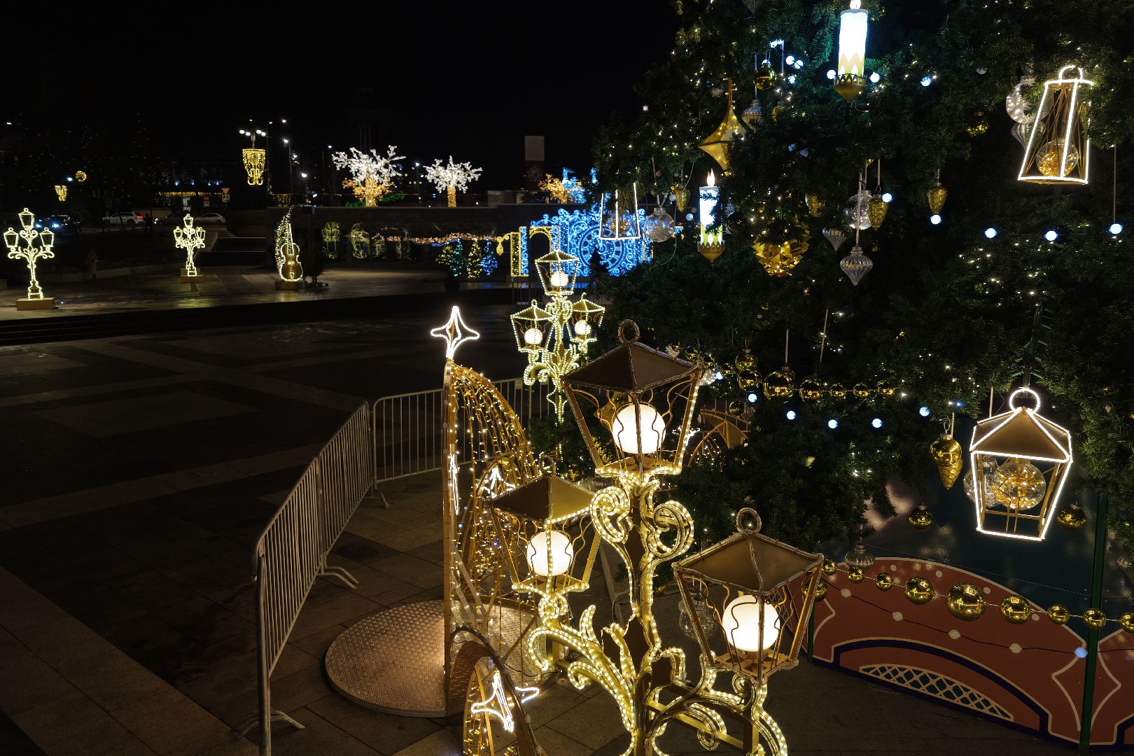 видео с коптера, новый год в ногинске, елка в ногинске, каток в ногинске,