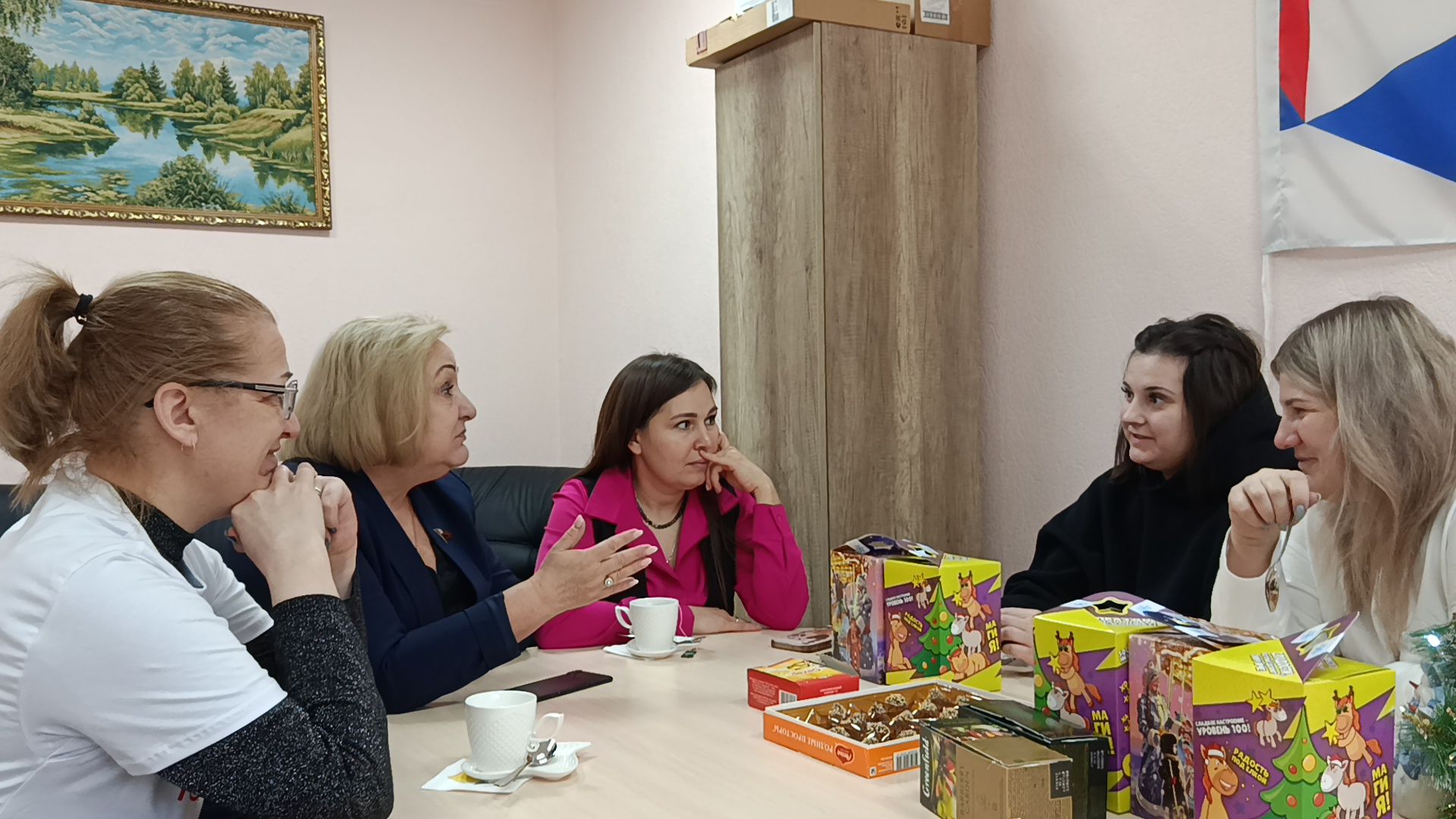 городской округ восход, встреча, новогодние подарки, чаепитие,